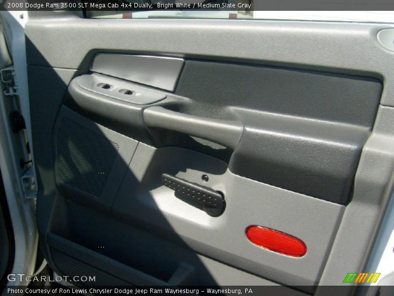 Bright White / Medium Slate Gray 2008 Dodge Ram 3500 SLT Mega Cab 4x4 Dually