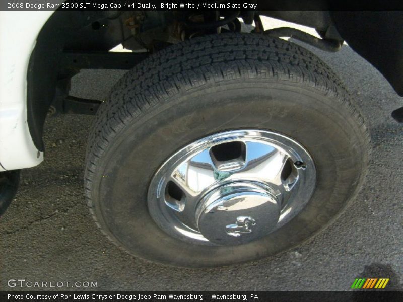 Bright White / Medium Slate Gray 2008 Dodge Ram 3500 SLT Mega Cab 4x4 Dually