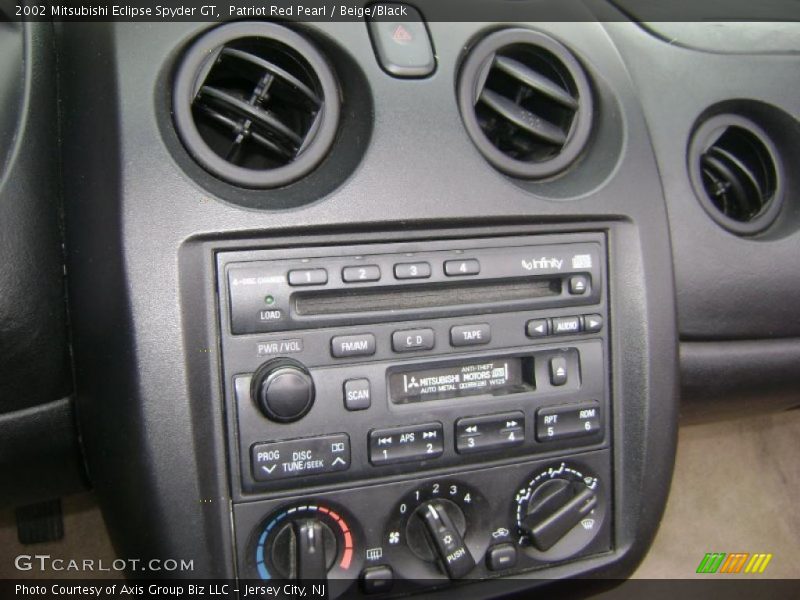 Patriot Red Pearl / Beige/Black 2002 Mitsubishi Eclipse Spyder GT