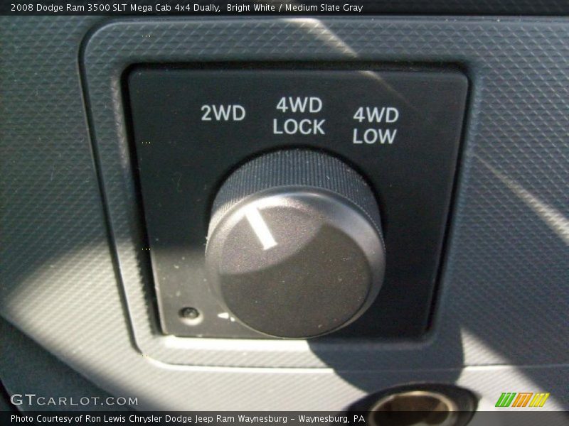 Bright White / Medium Slate Gray 2008 Dodge Ram 3500 SLT Mega Cab 4x4 Dually