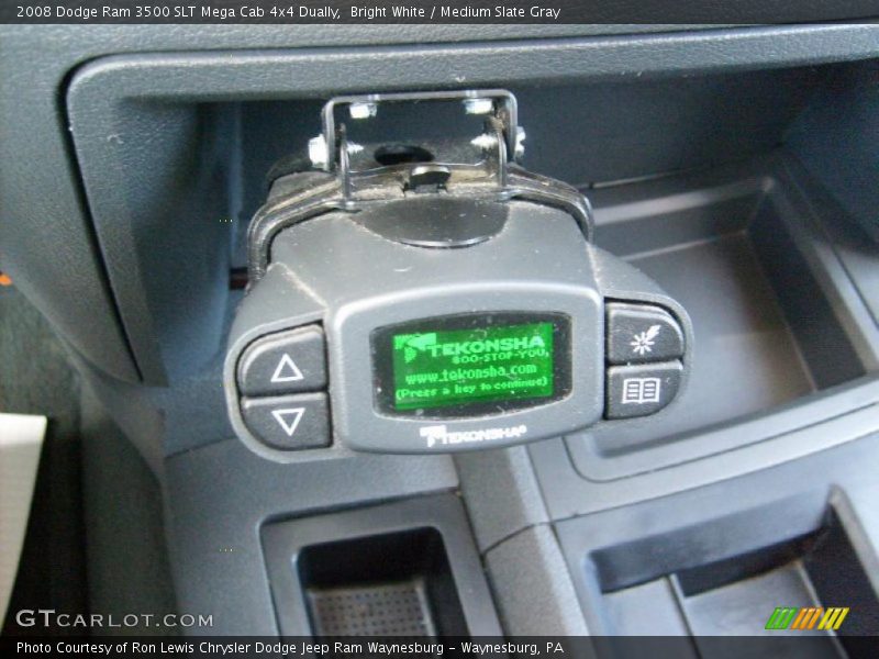 Bright White / Medium Slate Gray 2008 Dodge Ram 3500 SLT Mega Cab 4x4 Dually