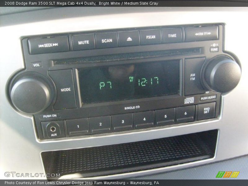 Bright White / Medium Slate Gray 2008 Dodge Ram 3500 SLT Mega Cab 4x4 Dually