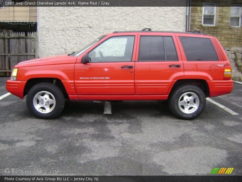 Flame Red / Gray 1998 Jeep Grand Cherokee Laredo 4x4