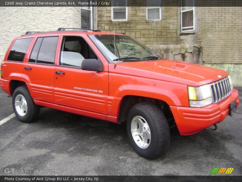 Flame Red / Gray 1998 Jeep Grand Cherokee Laredo 4x4