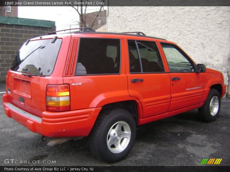 Flame Red / Gray 1998 Jeep Grand Cherokee Laredo 4x4