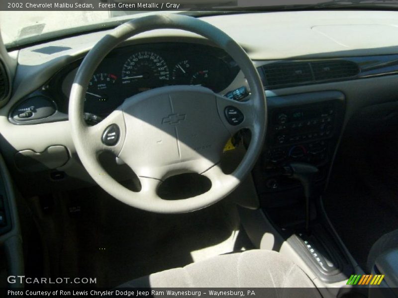 Forest Green Metallic / Gray 2002 Chevrolet Malibu Sedan