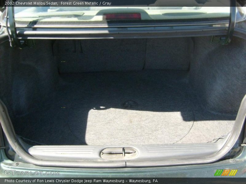 Forest Green Metallic / Gray 2002 Chevrolet Malibu Sedan