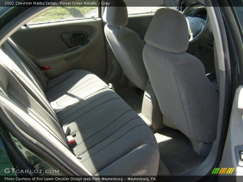 Forest Green Metallic / Gray 2002 Chevrolet Malibu Sedan