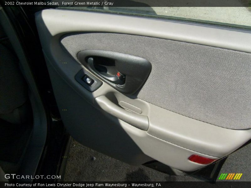Forest Green Metallic / Gray 2002 Chevrolet Malibu Sedan