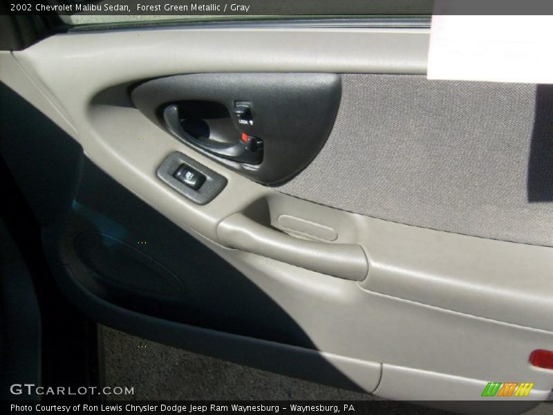 Forest Green Metallic / Gray 2002 Chevrolet Malibu Sedan