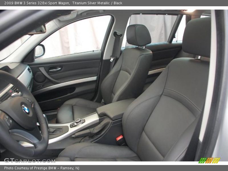 Titanium Silver Metallic / Black 2009 BMW 3 Series 328xi Sport Wagon