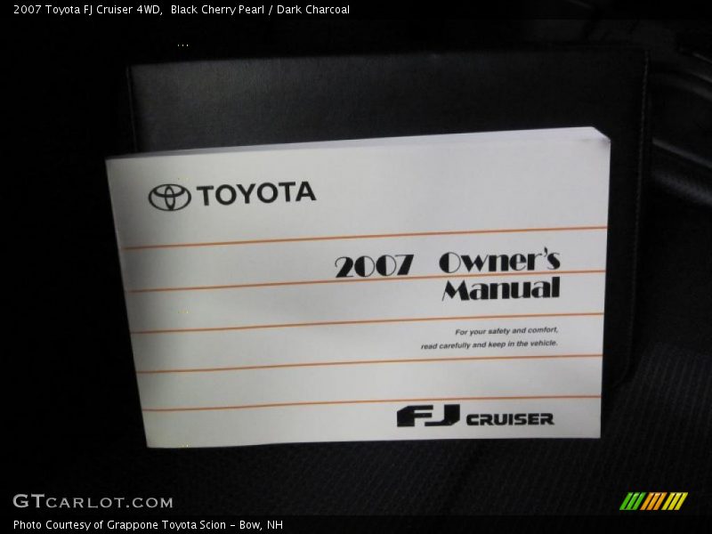 Black Cherry Pearl / Dark Charcoal 2007 Toyota FJ Cruiser 4WD