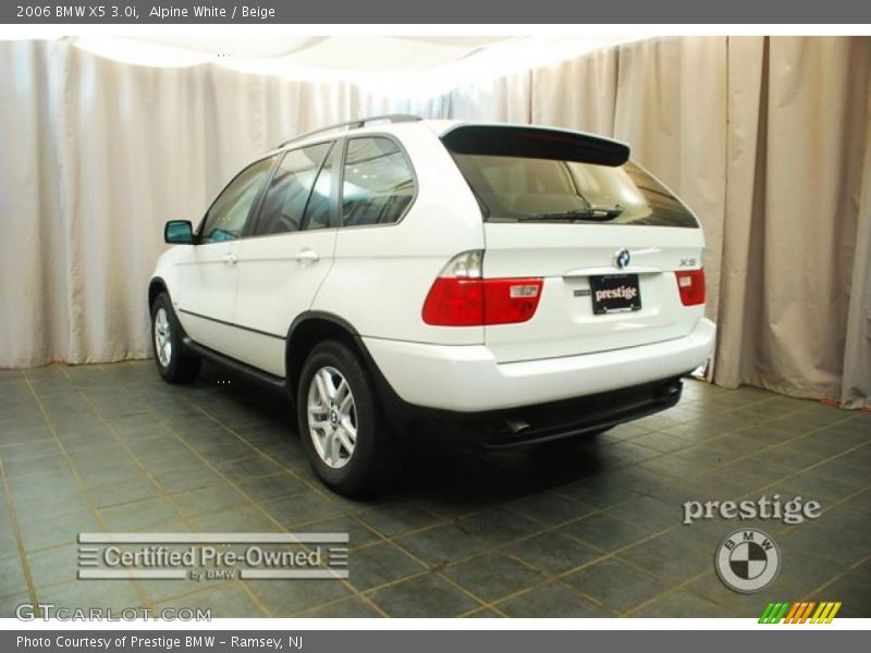 Alpine White / Beige 2006 BMW X5 3.0i