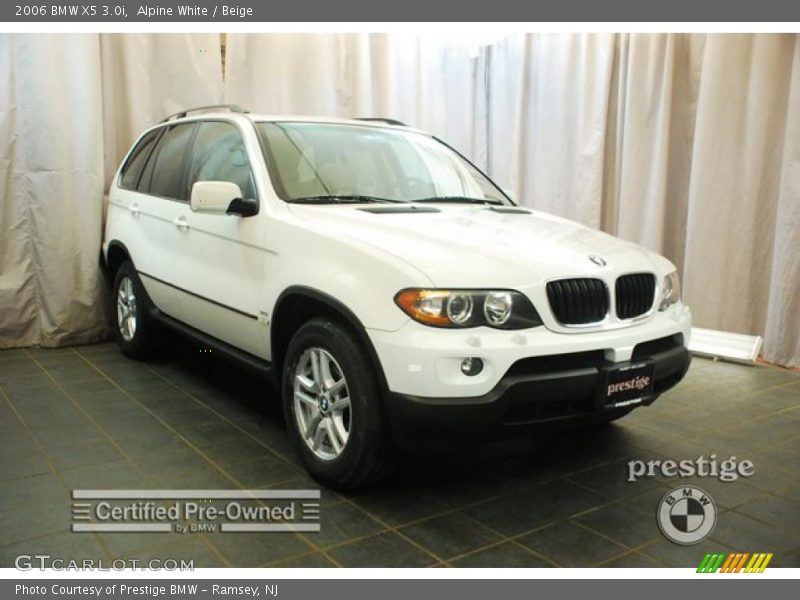Alpine White / Beige 2006 BMW X5 3.0i