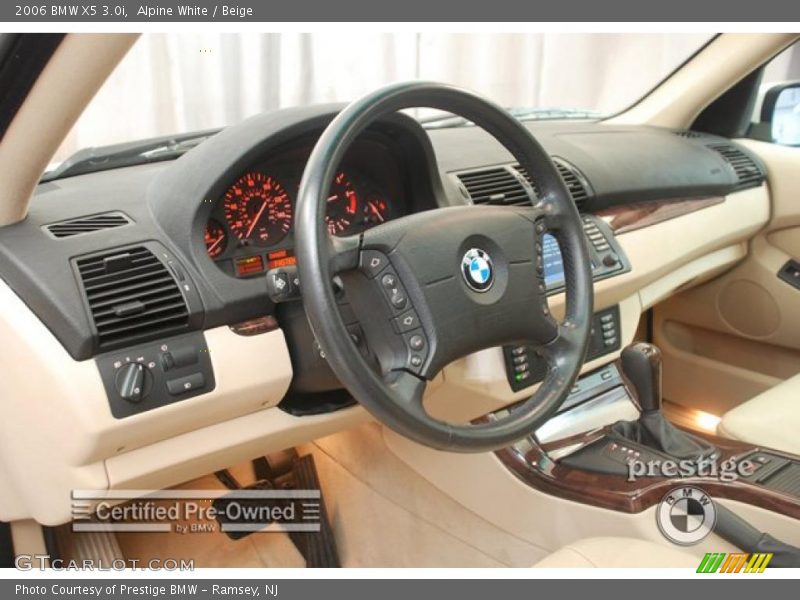 Alpine White / Beige 2006 BMW X5 3.0i