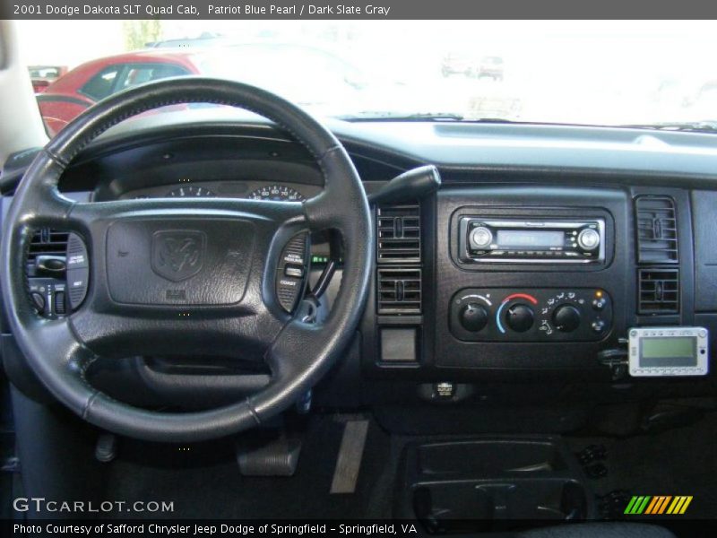 Patriot Blue Pearl / Dark Slate Gray 2001 Dodge Dakota SLT Quad Cab