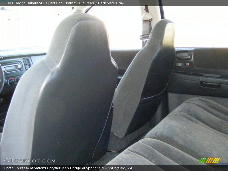 Patriot Blue Pearl / Dark Slate Gray 2001 Dodge Dakota SLT Quad Cab