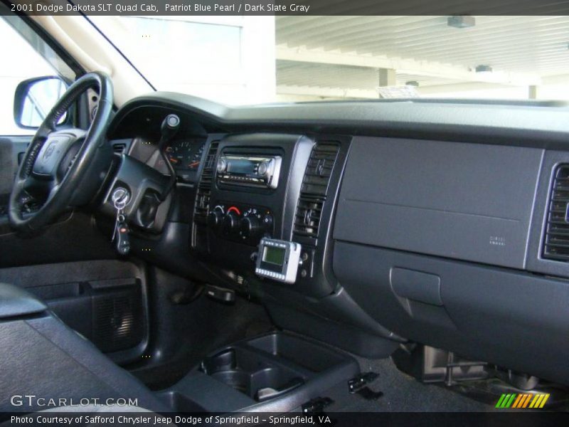 Patriot Blue Pearl / Dark Slate Gray 2001 Dodge Dakota SLT Quad Cab