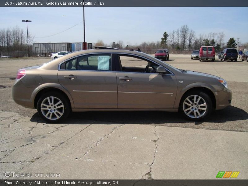 Golden Cashmere Metallic / Tan 2007 Saturn Aura XE