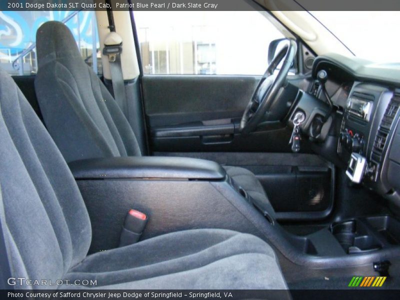 Patriot Blue Pearl / Dark Slate Gray 2001 Dodge Dakota SLT Quad Cab