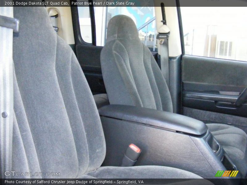 Patriot Blue Pearl / Dark Slate Gray 2001 Dodge Dakota SLT Quad Cab