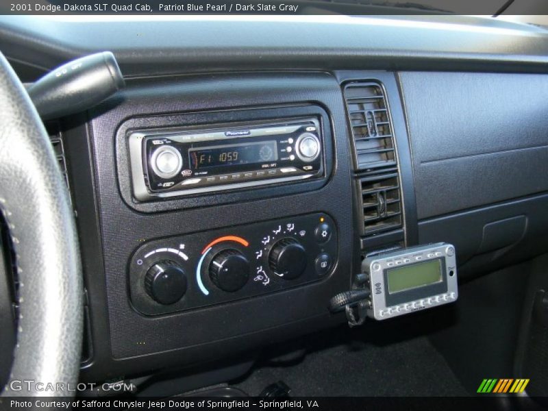 Patriot Blue Pearl / Dark Slate Gray 2001 Dodge Dakota SLT Quad Cab