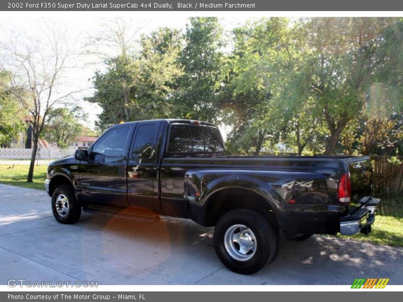 Black / Medium Parchment 2002 Ford F350 Super Duty Lariat SuperCab 4x4 Dually