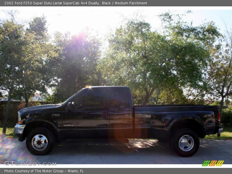 Black / Medium Parchment 2002 Ford F350 Super Duty Lariat SuperCab 4x4 Dually