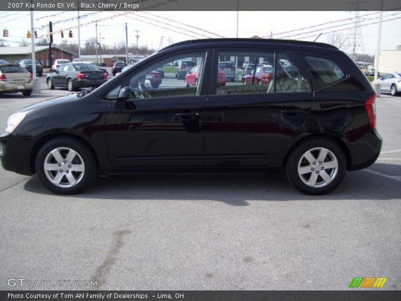 Black Cherry / Beige 2007 Kia Rondo EX V6