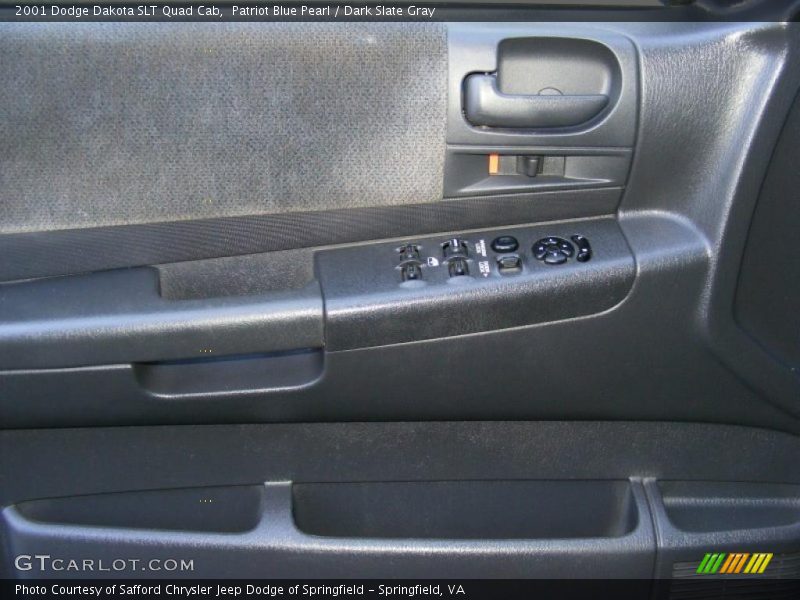 Patriot Blue Pearl / Dark Slate Gray 2001 Dodge Dakota SLT Quad Cab