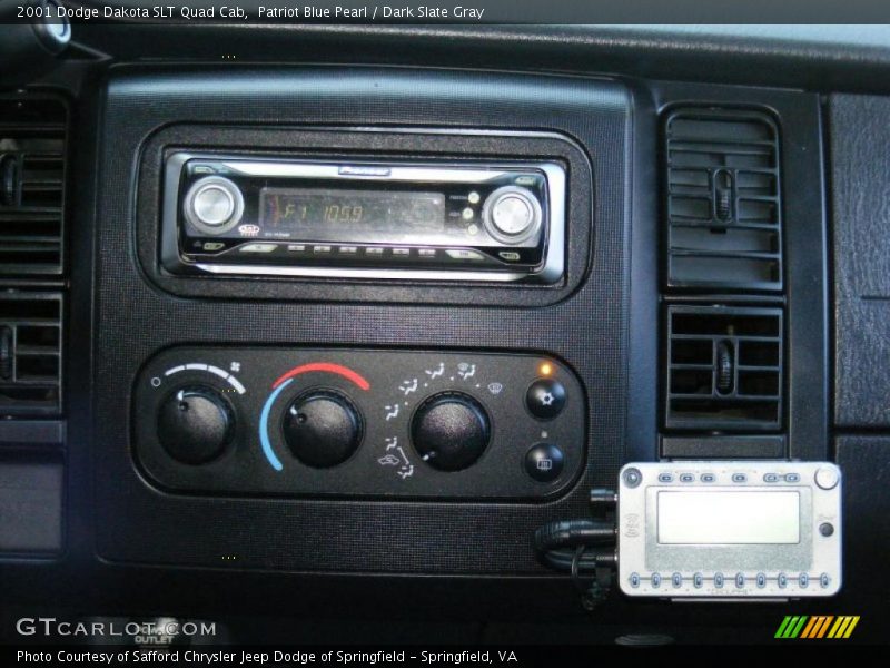 Patriot Blue Pearl / Dark Slate Gray 2001 Dodge Dakota SLT Quad Cab