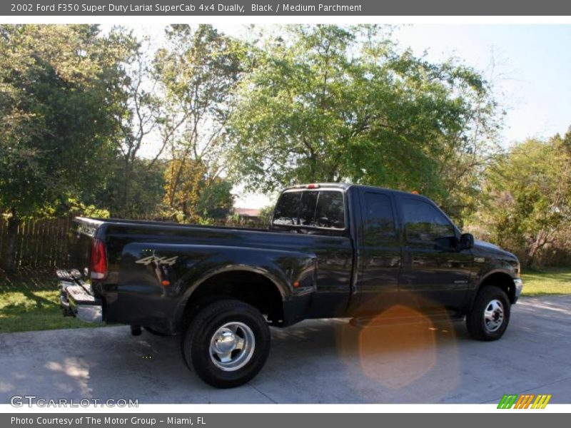 Black / Medium Parchment 2002 Ford F350 Super Duty Lariat SuperCab 4x4 Dually