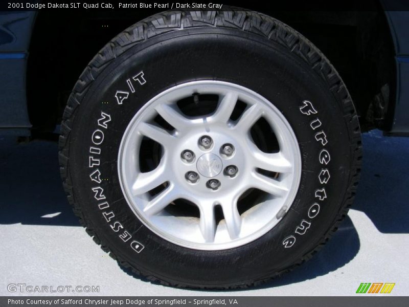 Patriot Blue Pearl / Dark Slate Gray 2001 Dodge Dakota SLT Quad Cab