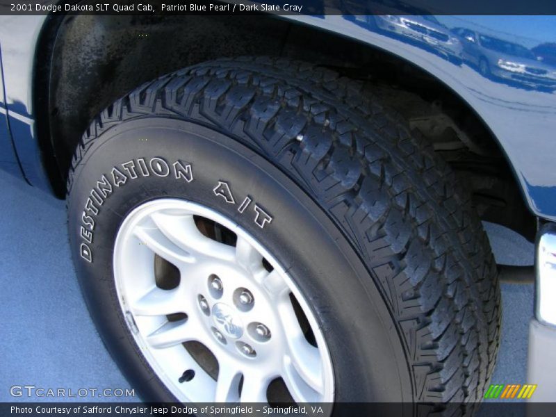 Patriot Blue Pearl / Dark Slate Gray 2001 Dodge Dakota SLT Quad Cab