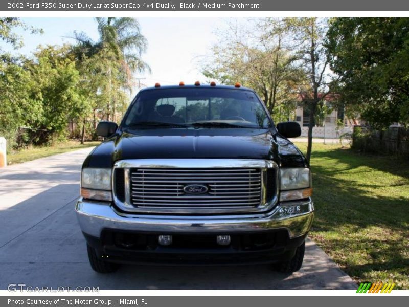 Black / Medium Parchment 2002 Ford F350 Super Duty Lariat SuperCab 4x4 Dually