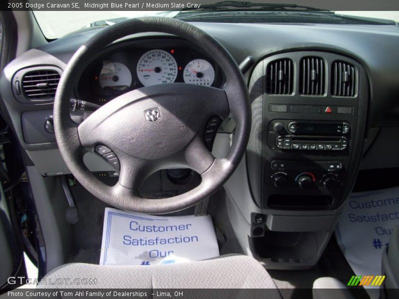 Midnight Blue Pearl / Medium Slate Gray 2005 Dodge Caravan SE