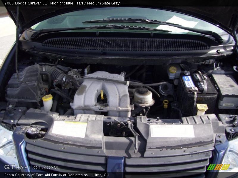 Midnight Blue Pearl / Medium Slate Gray 2005 Dodge Caravan SE
