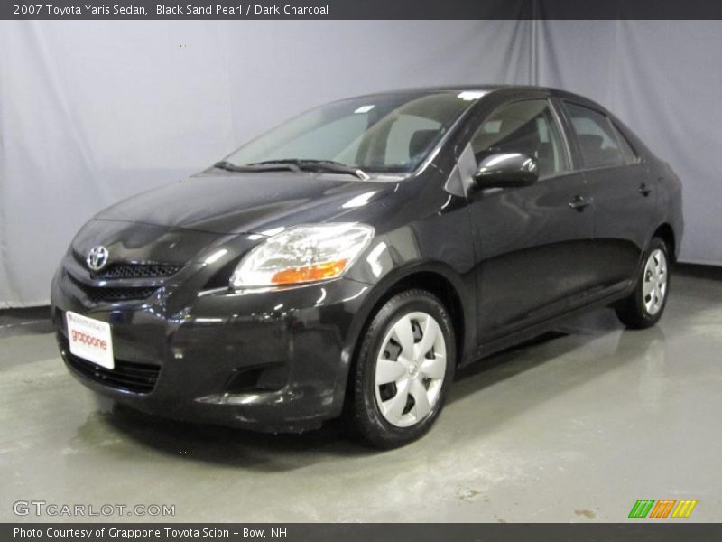 Black Sand Pearl / Dark Charcoal 2007 Toyota Yaris Sedan