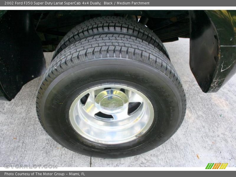 Black / Medium Parchment 2002 Ford F350 Super Duty Lariat SuperCab 4x4 Dually