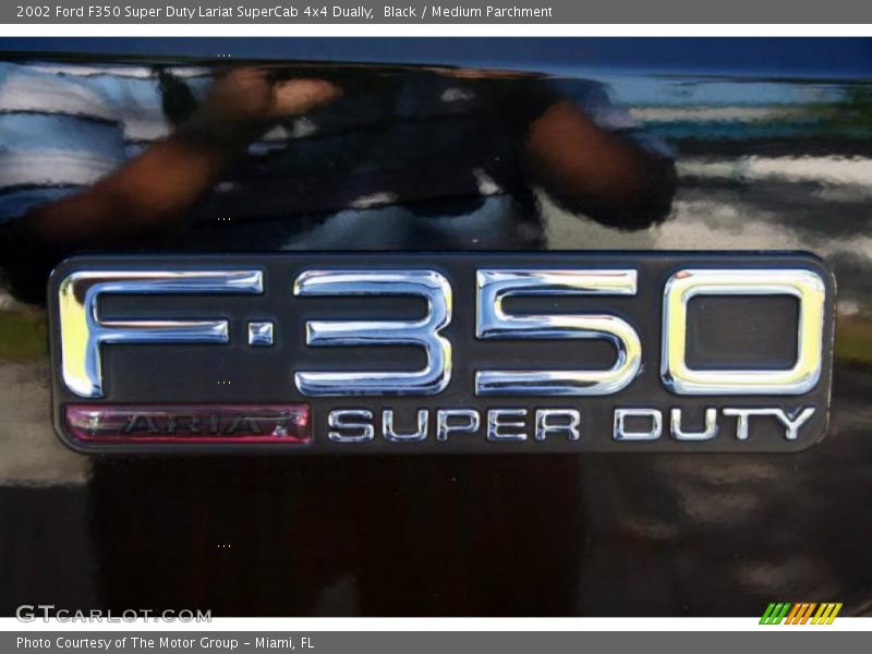 Black / Medium Parchment 2002 Ford F350 Super Duty Lariat SuperCab 4x4 Dually