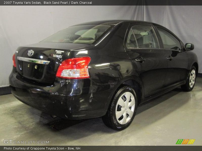Black Sand Pearl / Dark Charcoal 2007 Toyota Yaris Sedan