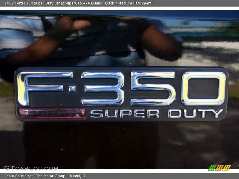 Black / Medium Parchment 2002 Ford F350 Super Duty Lariat SuperCab 4x4 Dually