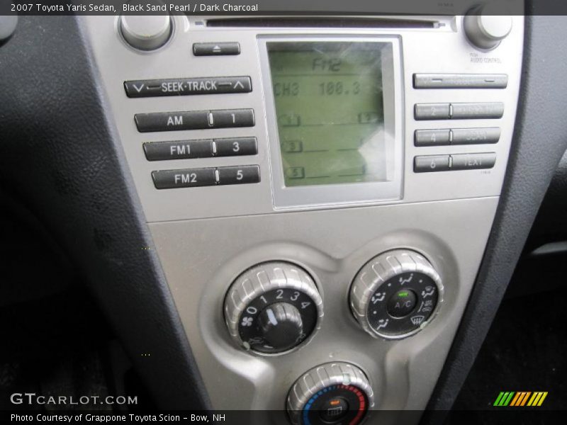 Black Sand Pearl / Dark Charcoal 2007 Toyota Yaris Sedan