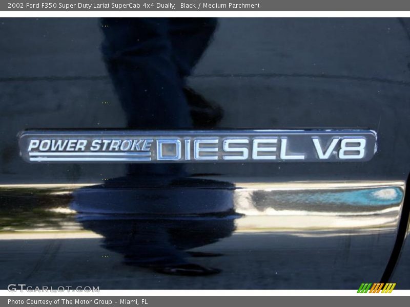 Black / Medium Parchment 2002 Ford F350 Super Duty Lariat SuperCab 4x4 Dually