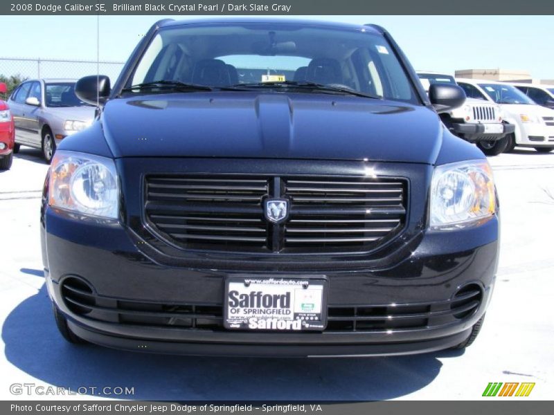 Brilliant Black Crystal Pearl / Dark Slate Gray 2008 Dodge Caliber SE