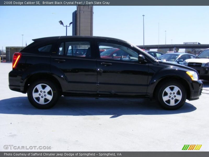 Brilliant Black Crystal Pearl / Dark Slate Gray 2008 Dodge Caliber SE