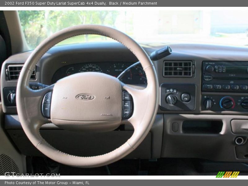 Black / Medium Parchment 2002 Ford F350 Super Duty Lariat SuperCab 4x4 Dually