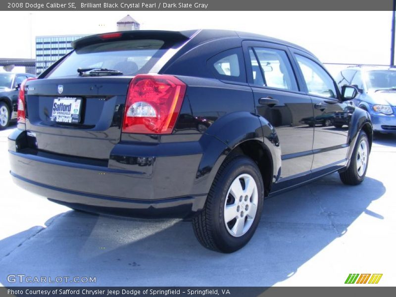 Brilliant Black Crystal Pearl / Dark Slate Gray 2008 Dodge Caliber SE