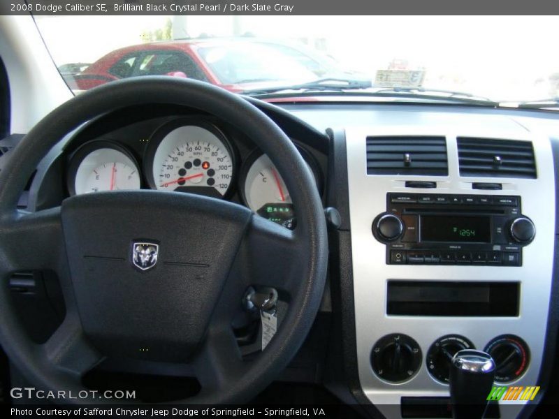Brilliant Black Crystal Pearl / Dark Slate Gray 2008 Dodge Caliber SE