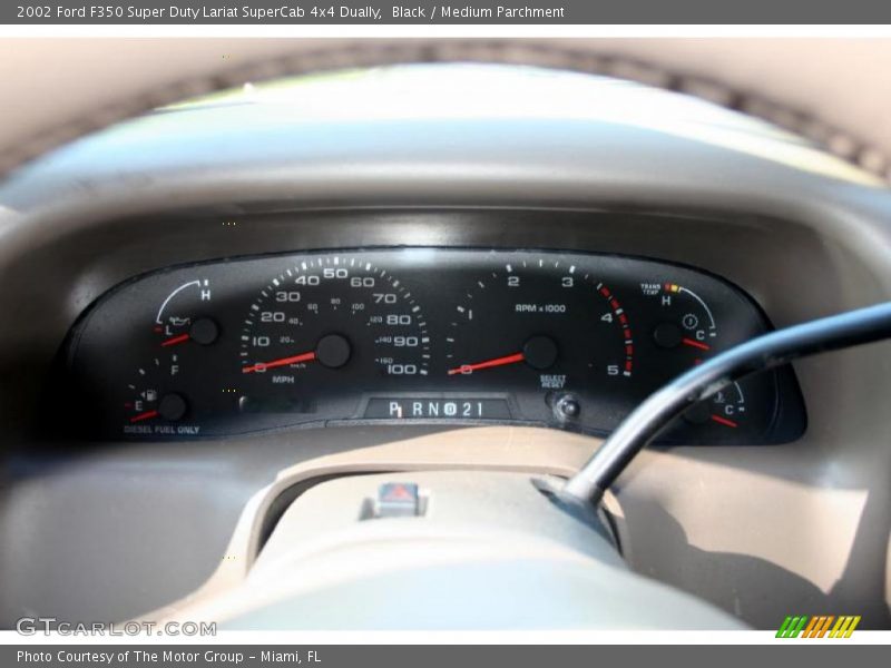 Black / Medium Parchment 2002 Ford F350 Super Duty Lariat SuperCab 4x4 Dually